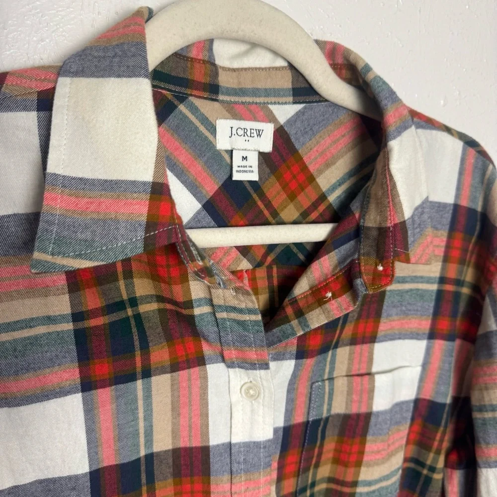 J. Crew Plaid Flannel‎ Button Down Shirt